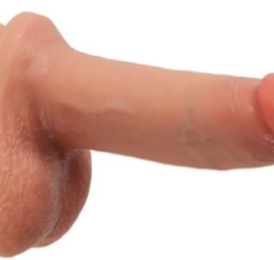 3-Inch Small Thin Dildo for Beginners: Realistic, Mini, Dual-Density, Non-Porous Silicone, with Strong Suction Cup - Ideal Adult Penis Toy for Women, Gay, and Couples