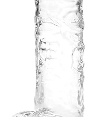 Small Realistic Clear 6 inch Cute Dildo,Adult Sex Toy with Suction Cup Dildo, Suitable for Beginner Women/Men/Gay with Thin and Slim Poke, can be Use for G-spot and Anal