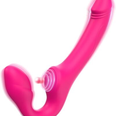Women's Wearable Vibrator, 7.5-inch Realistic Dildo, Adjustable Waist and Thighs
