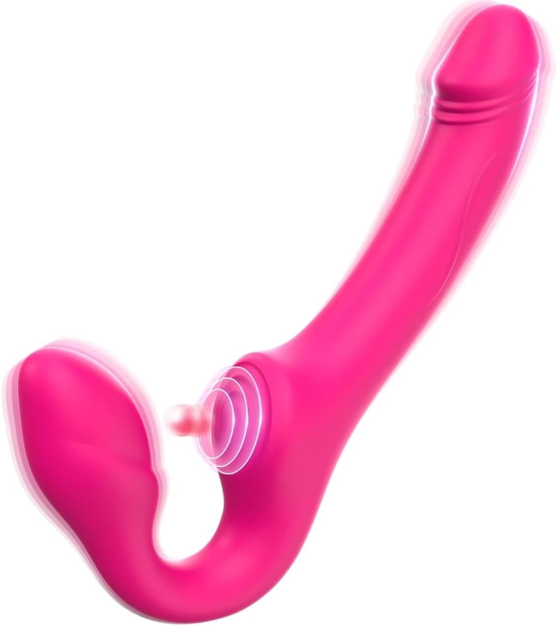 Women's Wearable Vibrator, 7.5-inch Realistic Dildo, Adjustable Waist and Thighs