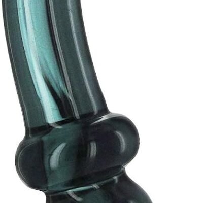 Glass Dildo - Smokey Jade