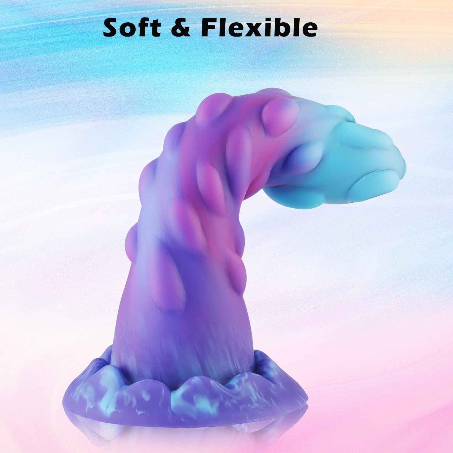 Monster Dildo Fantasy Dildo Slim Beginner Dildo, Lifelike Soft Silicone Knot Thin Dildos, Realistic Small Penis with Suction Cup, Sex Toys for Men and Women - Image 2